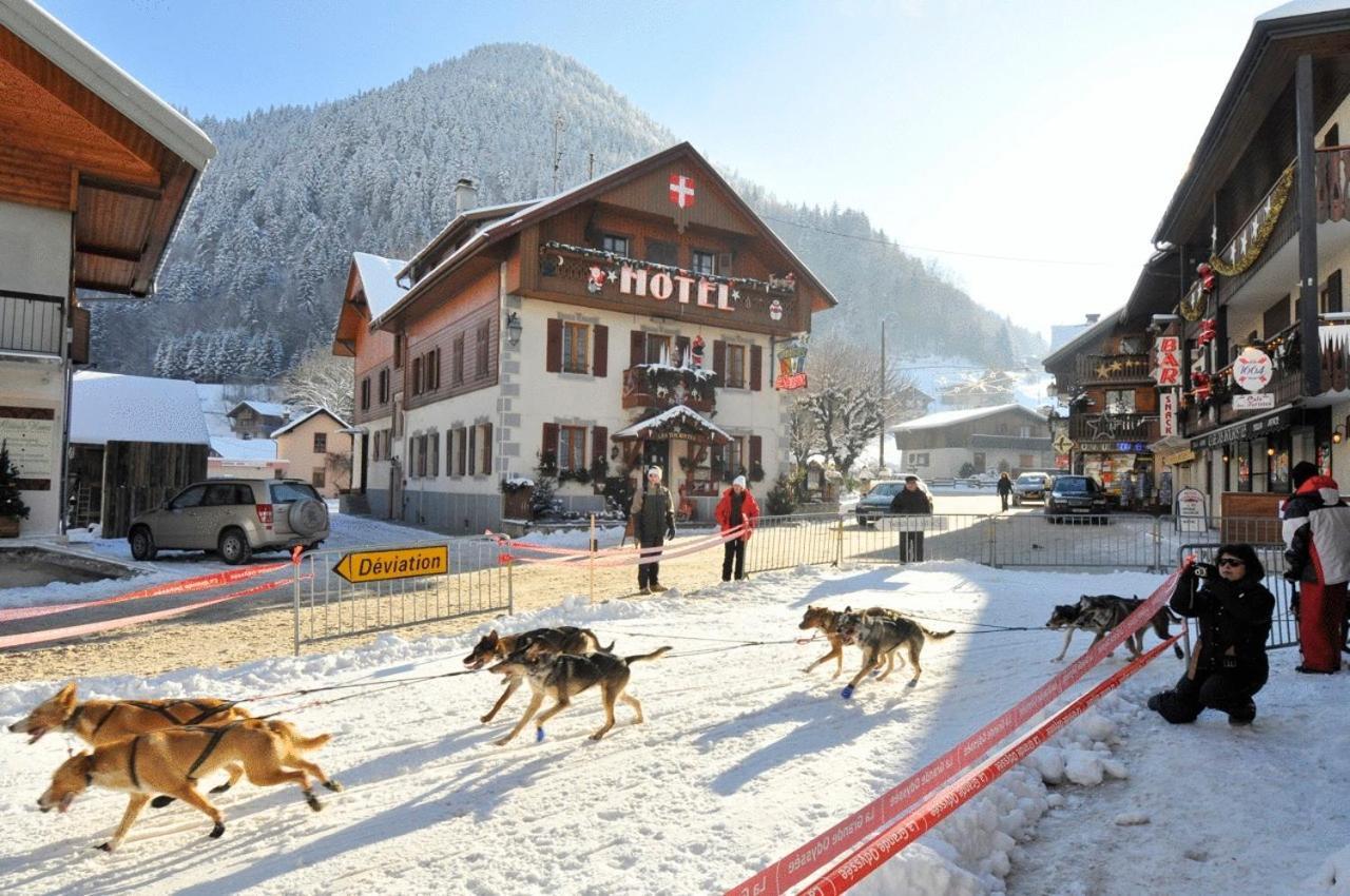 Hotel Les Touristes Abondance Exteriér fotografie